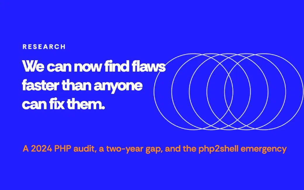 We can now find flaws faster than anyone can fix them